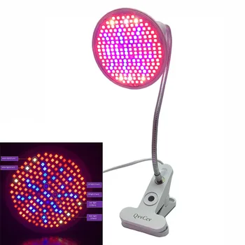 3-Vedúci 200 celé Spektrum LED Rastlín Rastú Svetlo Lampy Klip Veg UV IR E27 pre Vnútorné Hydro Izba Žiarovka Kvet skleníkových stan
