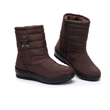 MVVJKE Ženy čižmy zimné topánky značky nepremokavé antislip svetlo pohodlné teplé matka bavlna, topánky plus veľkosť cottonE1873