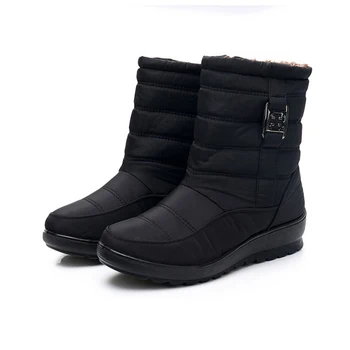 MVVJKE Ženy čižmy zimné topánky značky nepremokavé antislip svetlo pohodlné teplé matka bavlna, topánky plus veľkosť cottonE1873