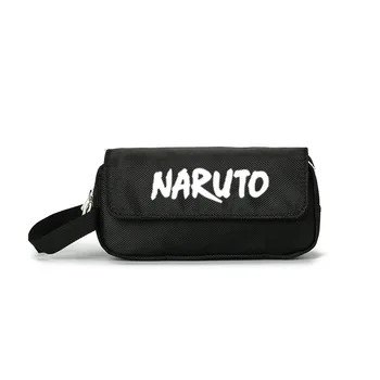 Anime Naruto Taška Dvojité Zips Peračník Plátno Veľké Kapacity Pero Vrecka Puzdro Na Písacie Potreby Školské Potreby
