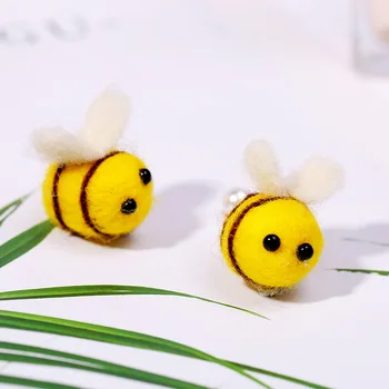 FIMAODZ Roztomilý Zvierat Bee Drop Náušnice Ženy Malé Bee kórejský Módne Vlny s Dlhým Reťazcom Šperky Deti Baby Dary