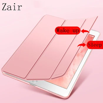 Flip Prípad Tabletu Apple iPad Vzduchu 3 10.5 2019 Tri-fold Kožený Kryt Pre iPad A2123 A2152 A2153 A2154 Silikónové Soft Shell