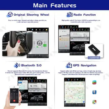 128 GB Plazmové Obrazovky Carplay Na rok 2016 2017 2018 2019 Honda Civic Android Navigačný Multimediálny Prehrávač Audio Rádio Stereo Hlava Jednotky