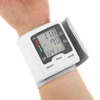 Prenosné Zápästie BP Monitor Krvného Tlaku Merač srdcovej frekvencie Srdca Poraziť Rýchlosť Zariadenia, strojné Vybavenie Tonometer BP Sphygmomanometer
