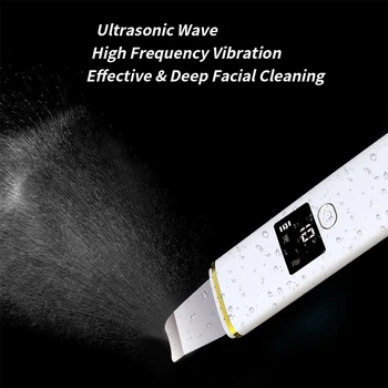 Pro Ultrazvukové Pokožku Tváre Pračka LCD Displej Ion EMS Terapia Tváre Omladenie Cleaner Blackhead Akné Čistiaci Nástroj Starostlivosti o Pleť