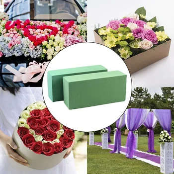 10Pcs Kvetinové Peny Bloky Kvet Držiteľ Kvet Polystyrénu, Zelená Tehly Uplatňujú Suché alebo Mokré pre Umelé Kvety