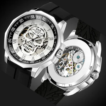2020 pánske Hodinky Automatické Mechanické Náramkové hodinky Mužov Kostra Hodinky, Luxusné Značky SAS Náramkové Hodinky SHARK Muž Hodiny Relogio