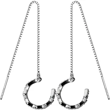 925 Sterling Silver Vložkou Zirkón Vlny Linellae Náušnice, Šperky, Doplnky Nový Dizajn Osobnosti Módy pre Ženy