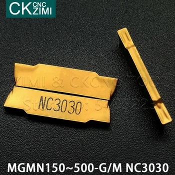 MGMN150 MGMN200 MGMN250 MGMN300 MGMN400 MGMN500 NC3030 zapichovanie karbidu vložky CNC nástroje, kovové sústruh nástroj MGMN zapichovanie vložky