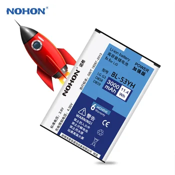 NOHON BL 53YH Batéria Pre LG G3 D855 G4 H815 G5 H860 H830 Google Nexus 5 4 E960 E975 LS970 F180 Náhrada BL-T9 BL T5 Batterie