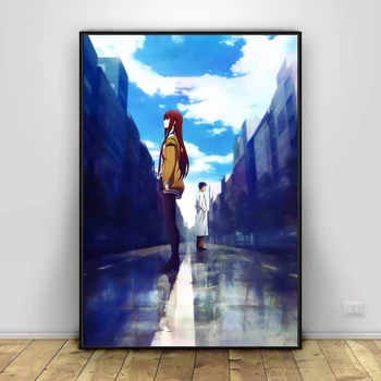 Steins Brány Rintarou Kurisu Anime Hodvábna Tkanina Plagát A Tlač Wall Art Obraz Maľovanie Domova