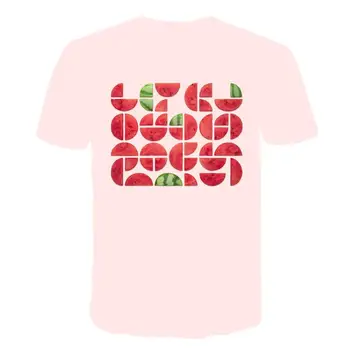 Muži T-shirt Osobnosti Tlačiť Bežné Krátky Rukáv 2020 Módne Ovocie Tlač Muži T-shirt 3D Vzor Letnej Pohode Topy tee Mužov