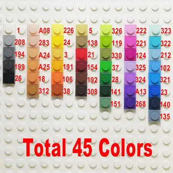 Č. 135 Piesku, Modrý, L*bude 3024 Plastové Malé Stavebné Bloky Tehla Príslušenstvo 1X1 Doska Pixel Art DIY Vzdelávacie Hračky Pre Dospelých