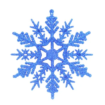 10Pcs Zlata, Striebra, Umelý Sneh, Vianoce Snowflake/Star Lesk Vianočné Ozdoby na Vianočný Strom Závesné Dekorácie 10 cm