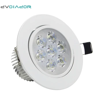 DVOLADOR Stmievateľné AC85V-265V 7W/5W/4W/3W LED Downlight Teplá Biela/White Spot Light Cree Strop Zapustené Domov Osvetlenie Zariadenie
