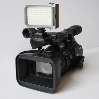 96 LED video svetlo prenosné selfie vyplniť svetla reflektorov s hotshoe pre smartphone, mobilný telefón, fotoaparát.