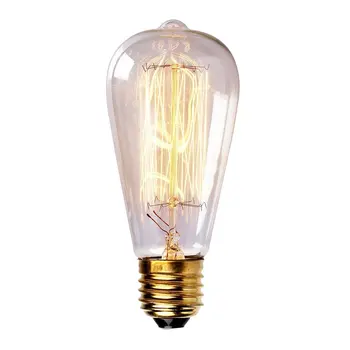 Vintage Edison Žiarovka LED Žiarovka E27 5W 40 W Retro Volfrámové Vlákna Žiarovky