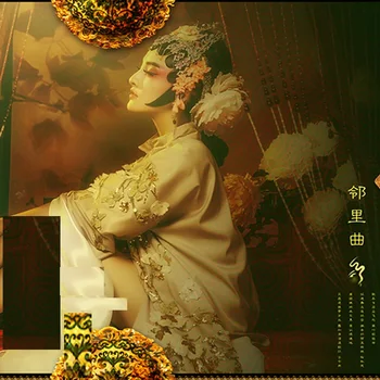 Lin Li Qu Čínsky Štýl Vintage Peking Opera Kostým Tematické Fotografie Kostým Hanfu pre Ženy Cosplay Kostým
