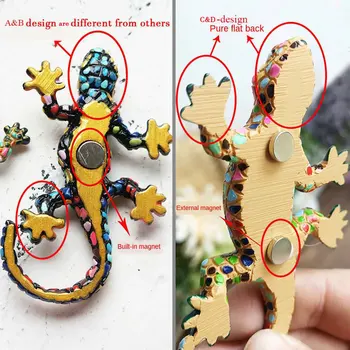 3D španielsky Dominikánska Republika cestovného Ruchu Pamätné Mozaiky Lizard Gecko Chladnička Magnety na Chladničku Nálepka pre Home Decor