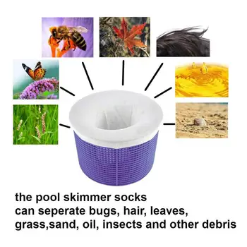 30pcs Bazén Skimmer Troska Kôš Ponožky Filter Rukáv Ideálny Filter Bazén Čistiace prostriedky Na Ochranu Vášho Filtra Košík