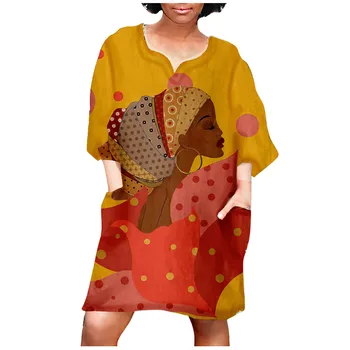 Plus Veľkosť 5XL Afriky Šaty Pre Ženy 2021 Nové Šaty, Sexy Tesný Národnej Vietor Vysoko Elastická Tlačené Šaty afriky oblečenie