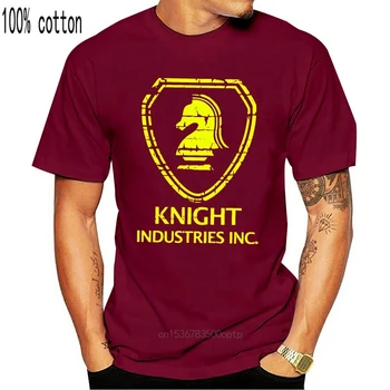 Knight Industries Mens Vytlačené TV T-Shirt inšpirovaný Knight Rider potlačené tričko hip hop zábavné tee mens t-shirts