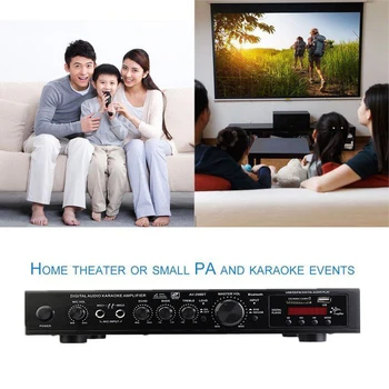 720W 5 Kanál bluetooth, HiFi Stereo Zosilňovač LED Digitálne Karaoke Domáce Kino Domáce Kino Zosilňovače Domov Zosilňovače