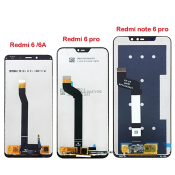 Pre Xiao Redmi Poznámka 6 Pro/ Redmi 6 6A / Redmi 6 Pro /A2 Lite LCD Displej+Dotykový Displej Digitalizátorom. Montáž Náhradných Dielov
