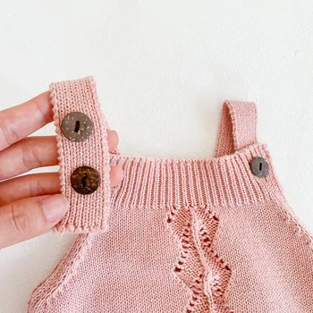 MILANCEL 2020 jeseň novorodenca oblečenie baby chlapci kombinézu dieťa knitwear bez rukávov dieťa dievčat jeden kus