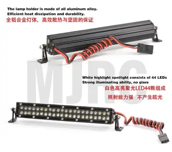 Vysoko výkonné Kovové 44 LED Strešné Svietidlo Svetelný Panel pre 1/10 RC Crawler Axial SCX10 D90 TAMIYA CC01 Traxxas TRX-4 Trx4