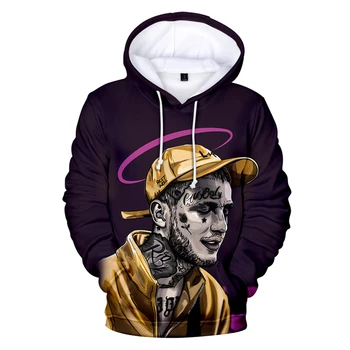 Hip-hop charakter lil peep 3D kapucňou mužov a žien nové pulóvre špeciálne módy 3D dlhým rukávom, mikiny lil peep hoodies