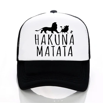 Nové Hakuna Matata list tlač šiltovky muži Ženy Lete Oka spp Módne vonkajšie klobúk mužov trucker spp