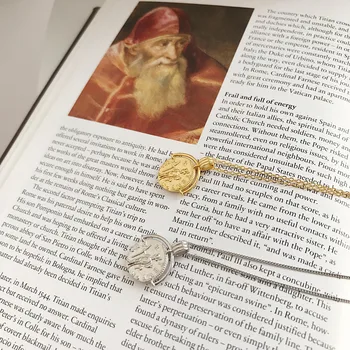 Autentické 925 Sterling silver Zlatá Minca prívesok náhrdelník Šperky TLx811