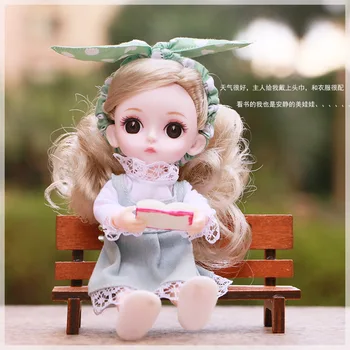 16 cm bábika zdobiť spoločné dievča hračka strane office BJD bábika pôvodné priame veľkoobchod