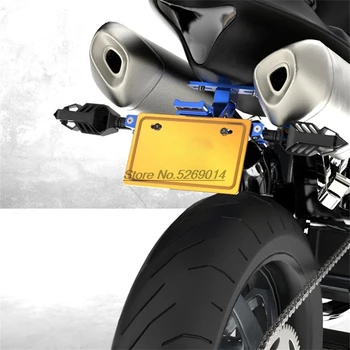 LED CNC Hliníkové Motocykel Licencia poznávacia značka Držiteľa kryt Pre Kawasaki Yamaha Fzs 600 Mt 03 Honda Crf 250 Plastové