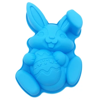 Veľká Noc Bunny Králik Tortu Formy Silikónové Formy Na Pečenie 12 Palcový Candy Zásobník