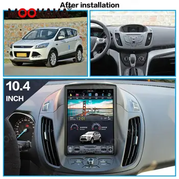 PX6 Android 9.0 128GB Tesla Štýl Auto Multimediálny Prehrávač, GPS Navigáciu Pre Ford KUGA 2013-2019 Audio základnú Jednotku Auto Rádio Stereo
