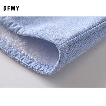 GFMY 2020 leto, Bavlna Celý Rukáv Fashion farbou Chlapec plus tričko 3T-12T Bežné Veľké Dieťa Oblečenie Modrá Biele Košele