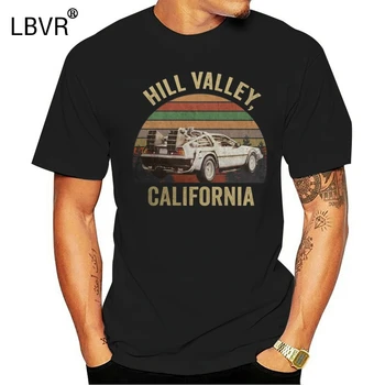 Hill Valley T-shirt, Späť do Budúcnosti Tričko, Marty Mcfly, Kopec, dolina, Klasické