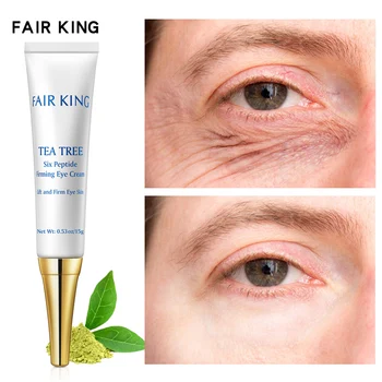 Tea Tree Šesť Peptid Anti-Wrinkle Eye Cream Anti-Aging Odstránenie Vrások, Jemné Vrásky A Tmavé Kruhy Pod Očami Tašky Sprísnenie Očí, Pokožky