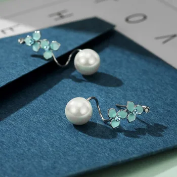Neoglory Drahokamu Smalt Kvetinové Módne Simulované-pearl Visieť Háčik Náušnice Kúzlo Šperky pre Ženy Dospievajúce Dievčatá 2020 Nové Darček