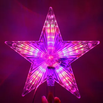 Thrisdar Vianočný Stromček Top Star Víla String Svetlá na Vianočné Star LED Girlandy Svetlo pre Svadobné Party Záhrada Dovolenku Dekor