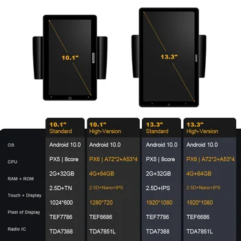 Android 10.0 Ownice autorádia 1din pre Hyundai AZERA 2006 - 2010 Auta, Auto Audio Video Systém Jednotky HDMI 13,3 Palca 1920*1080