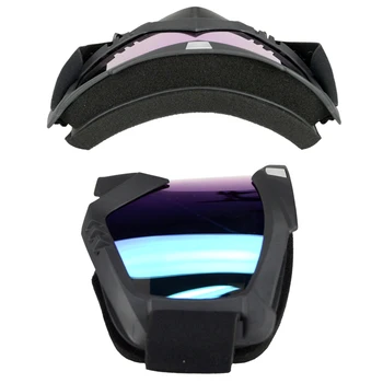 Maska Okuliare Odnímateľný Úst Filter Prilba Windproof pre Motocykel Vonkajšie NJ88
