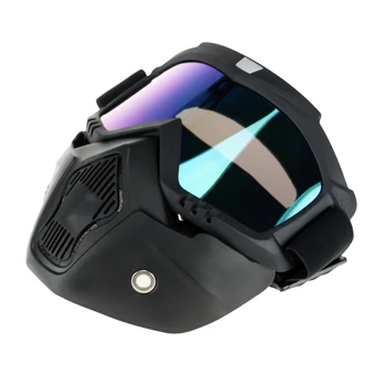 Maska Okuliare Odnímateľný Úst Filter Prilba Windproof pre Motocykel Vonkajšie NJ88