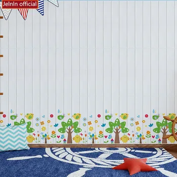 Cartoon 3d pena samolepky na stenu detská izba spálňa póry dreva pena tehla tapety mš dekorácie PE mäkká taška tapety