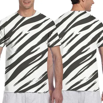 Vtipné Zebra Pokožky Bežné Tričká Tee Topy Lete Mužov Krátky Rukáv Streetwear Módy Muž Tshirts