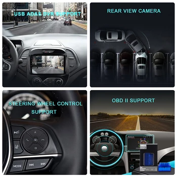 EKIY IPS Android 9.0 Č. 2 DIN 1+16 G Auto Rádio Stereo Multimediálne DVD Pre Ford Fiesta 2009-2017 WIFI, GPS Navigácie, Video Prehrávač