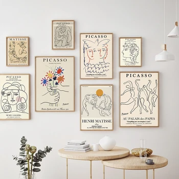 Retro Picasso Matisse Plagáty A Vytlačí Abstraktné Dievča Telo Kvetinové Steny Umelecké Plátno Na Maľovanie Obrázkov Na Obývacia Izba Nordic Deco