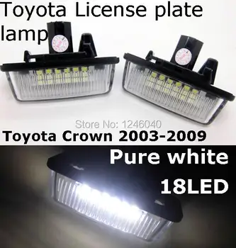 2ks Led Licenčné Číslo Doska Svetlo Pre Toyota Crown S180 Corolla Vios Previa ACR50 Noe Voxy Starlet EP9